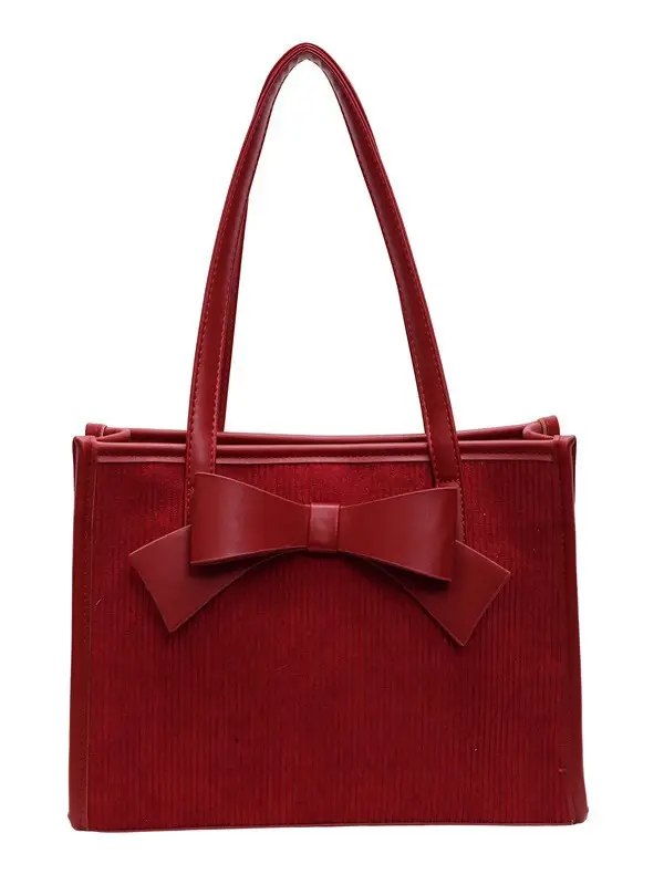 Red Bow Shoulder Bag for Women 2024 New - Image 7