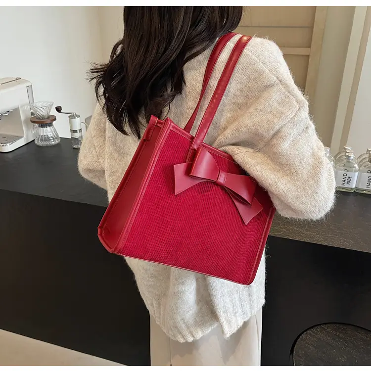 Red Bow Shoulder Bag for Women 2024 New — feature 10