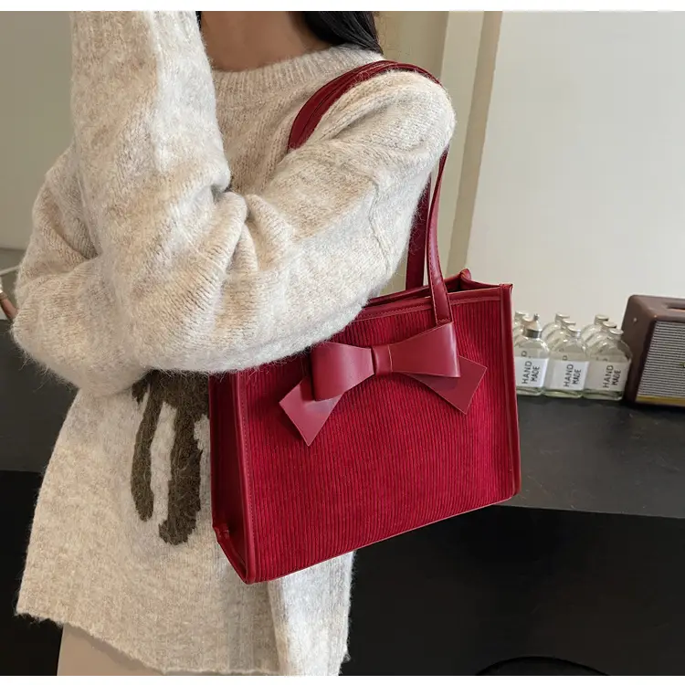 Red Bow Shoulder Bag for Women 2024 New — feature 11
