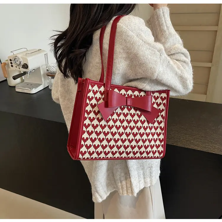 Red Bow Shoulder Bag for Women 2024 New — feature 13