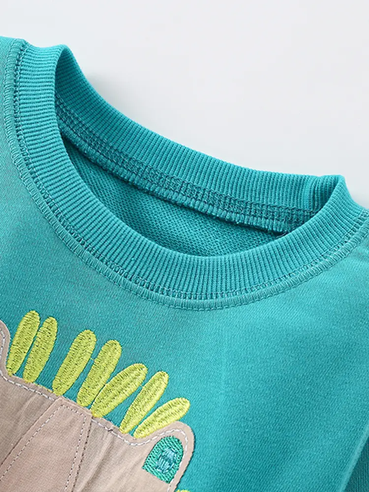 Malwee Kidsren's Sweatshirt Autumn and Winter New Round Neck Shirt European and American Kidsren's Casual Long-Sleeved Autumn Style Top - Image 3