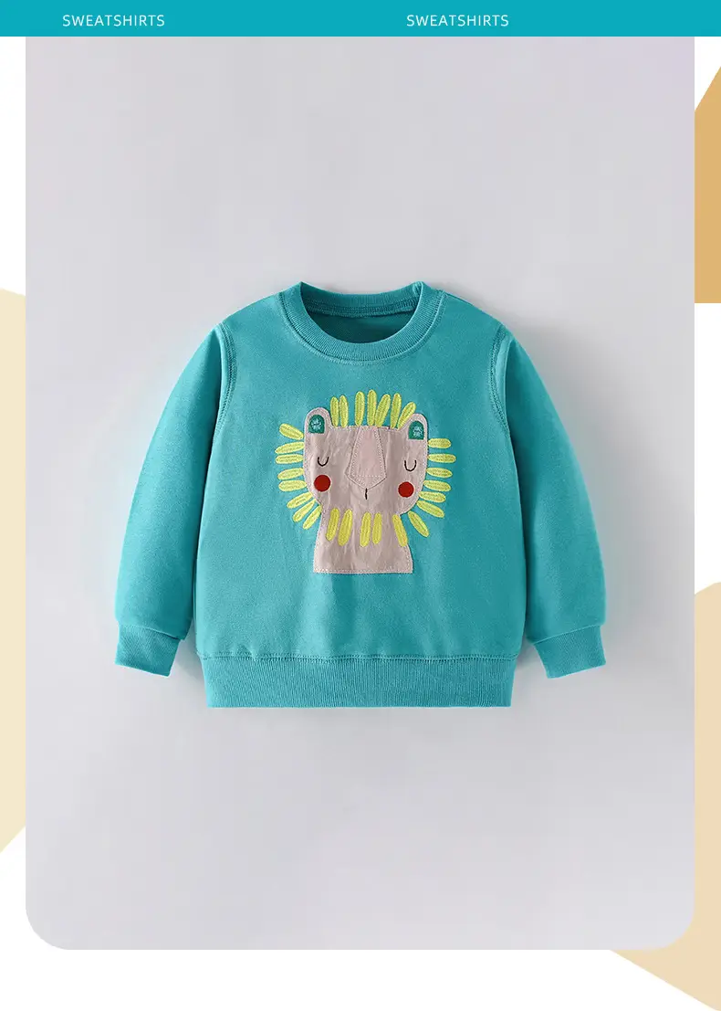 Malwee Kidsren's Sweatshirt Autumn and Winter New Round Neck Shirt European and American Kidsren's Casual Long-Sleeved Autumn Style Top — feature 2
