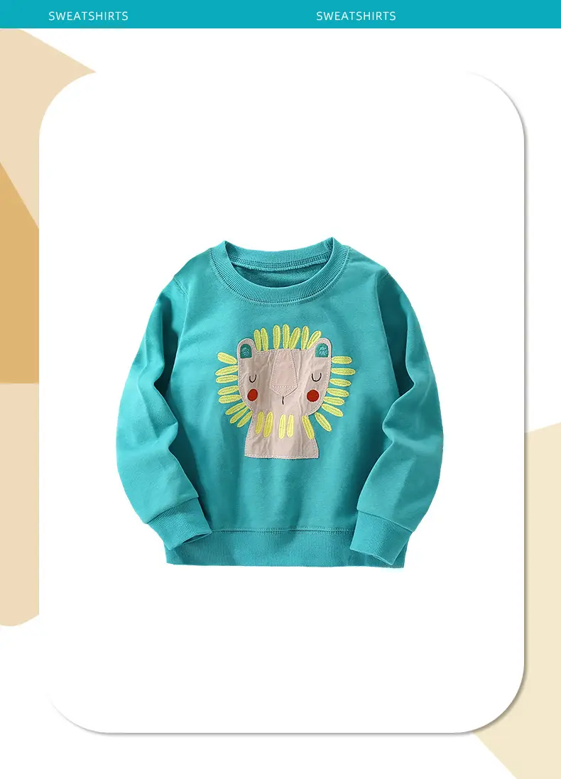 Malwee Kidsren's Sweatshirt Autumn and Winter New Round Neck Shirt European and American Kidsren's Casual Long-Sleeved Autumn Style Top — feature 9