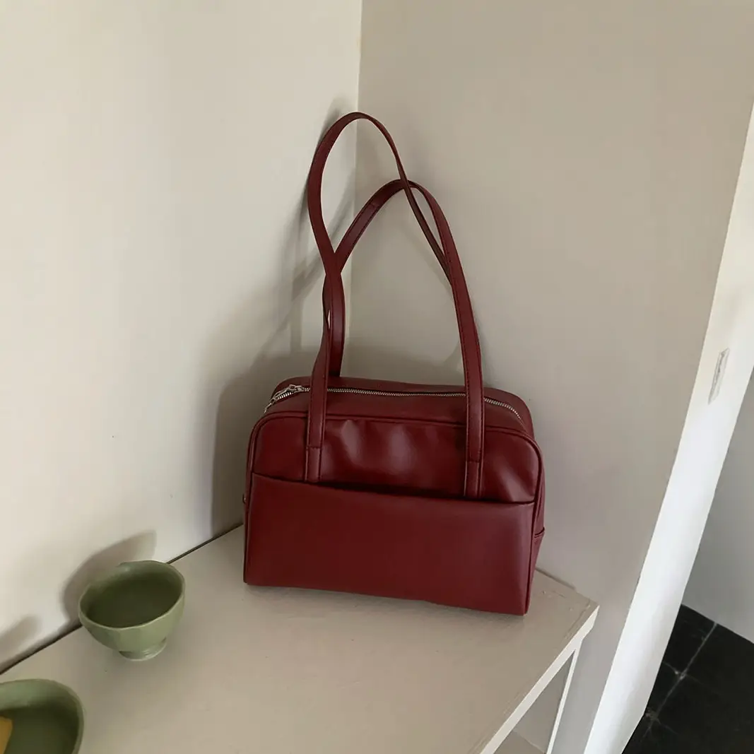 Korean Style Large Capacity Shoulder Bag Women's Autumn 2025 New Retro Underarm Bag All-match Large Capacity Tote Bag - Image 7