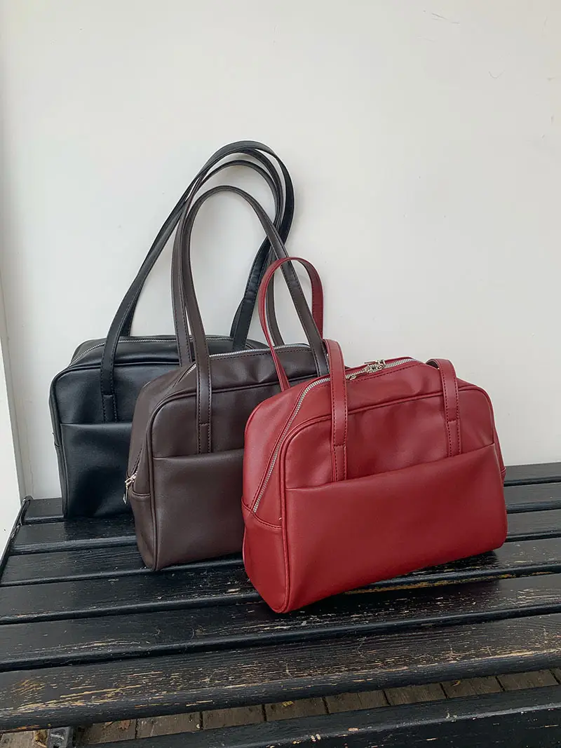Korean Style Large Capacity Shoulder Bag Women's Autumn 2025 New Retro Underarm Bag All-match Large Capacity Tote Bag — feature 20