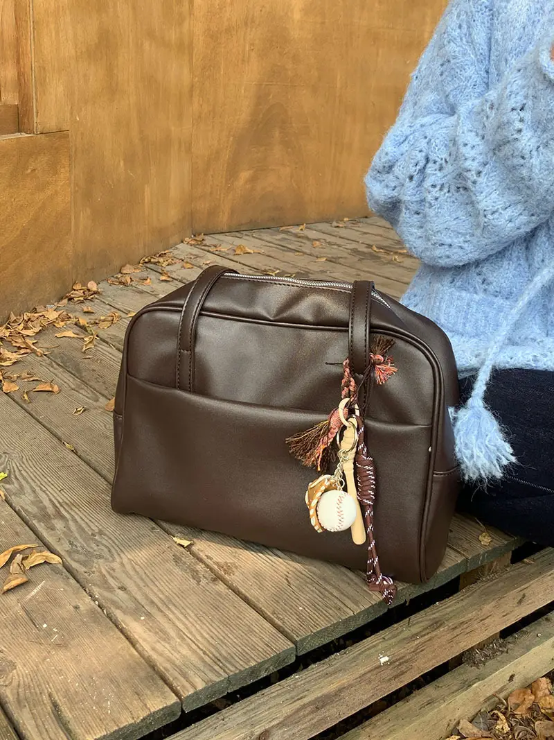 Korean Style Large Capacity Shoulder Bag Women's Autumn 2025 New Retro Underarm Bag All-match Large Capacity Tote Bag — feature 8