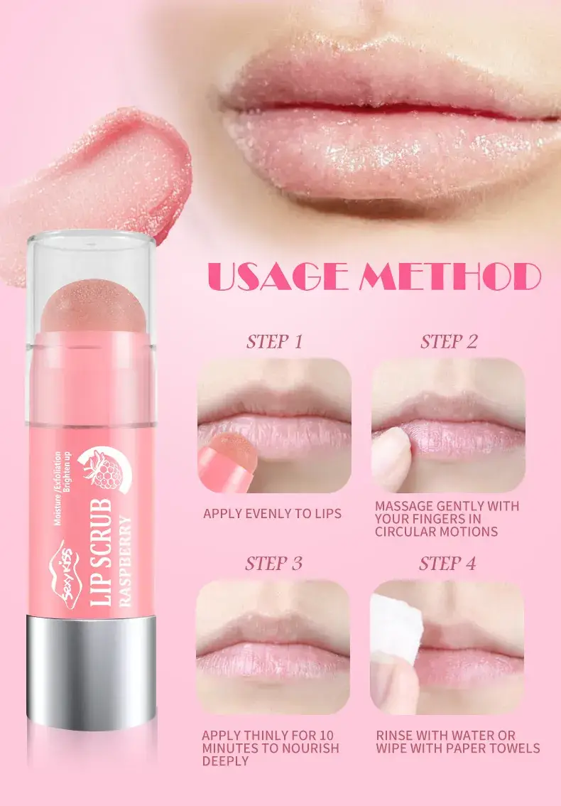 Pink Maidens Lip Scrub 10g Moisturizing Softening — feature 11