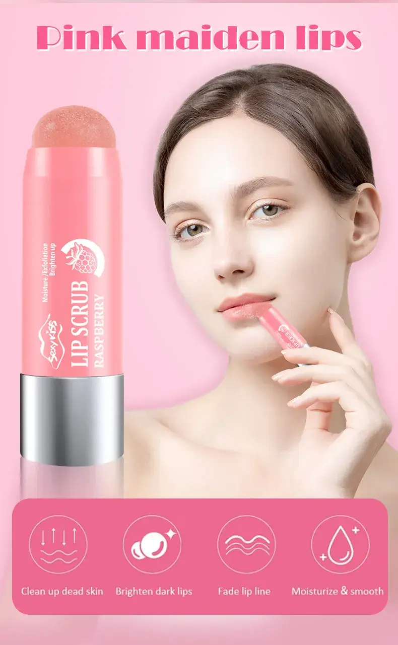 Pink Maidens Lip Scrub 10g Moisturizing Softening — feature 3