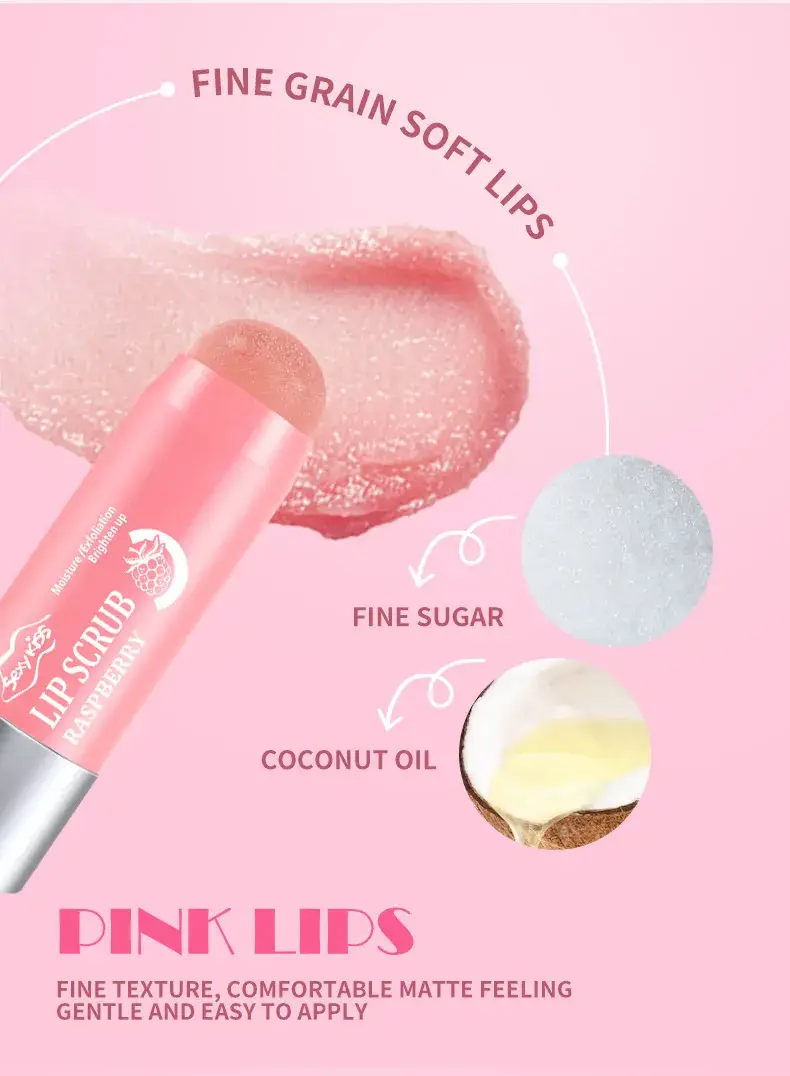 Pink Maidens Lip Scrub 10g Moisturizing Softening — feature 7