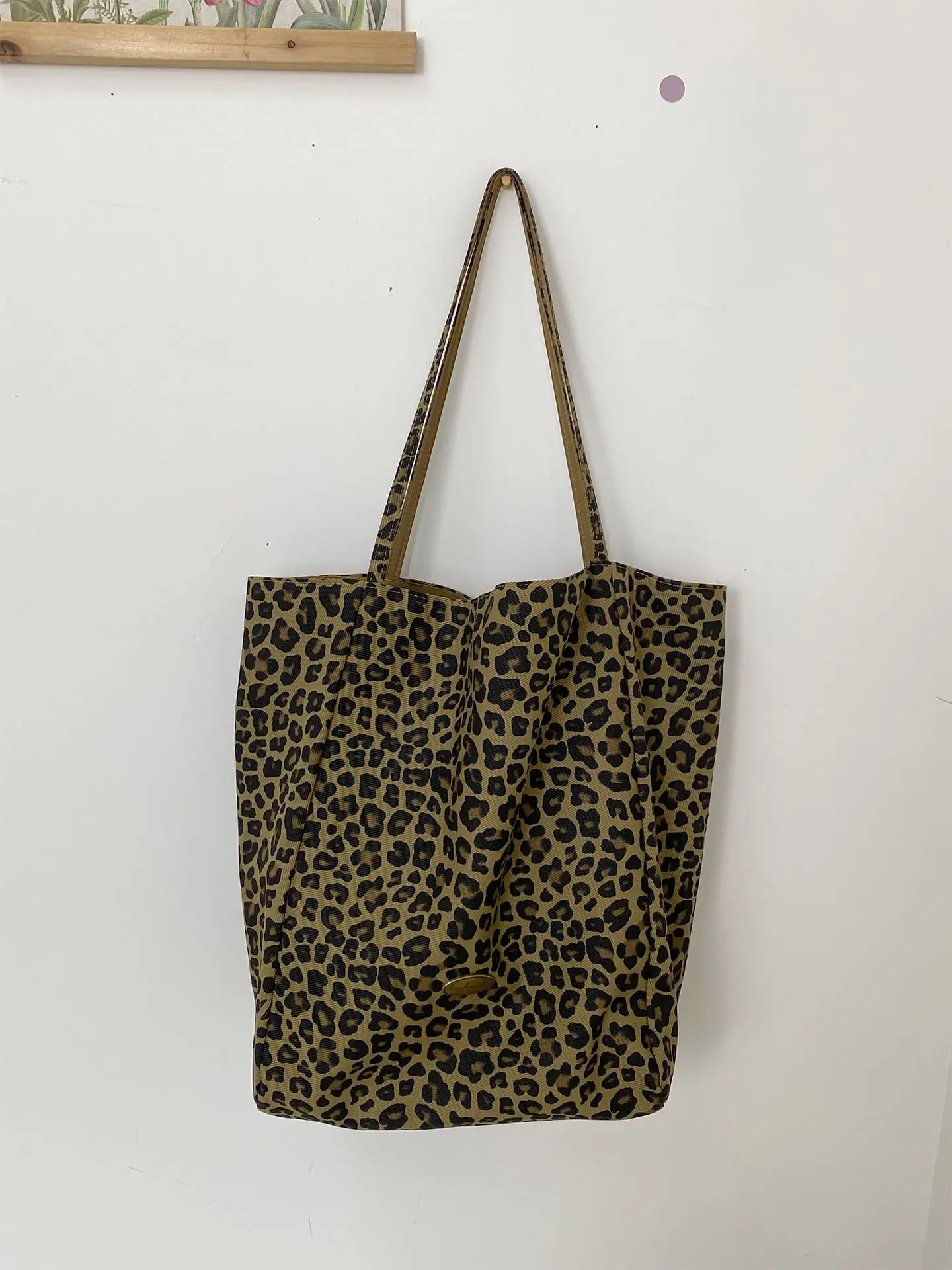 Korean Style Leopard Print Lazy Shoulder Tote Bag — feature 9