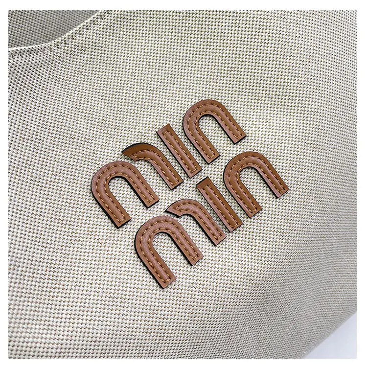 Minmin Canvas Tote Bag Large Capacity Grey — feature 11