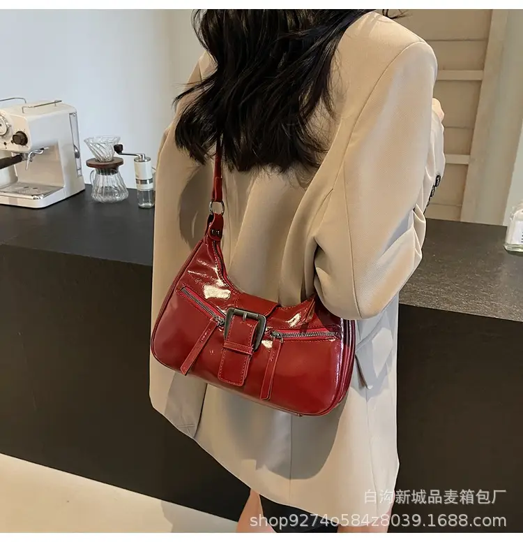 Women's Vintage Maillard Shoulder Crossbody Bag Brown Silver — feature 29