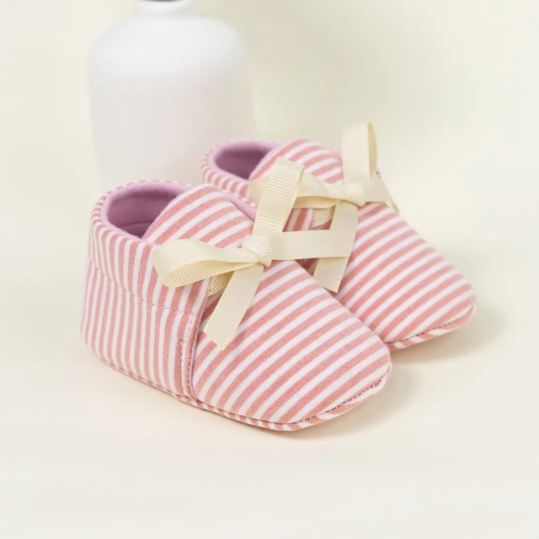 Cross-border new 0-1 year old baby shoes striped beanshoes casual shoes non-slip baby shoes - Image 9