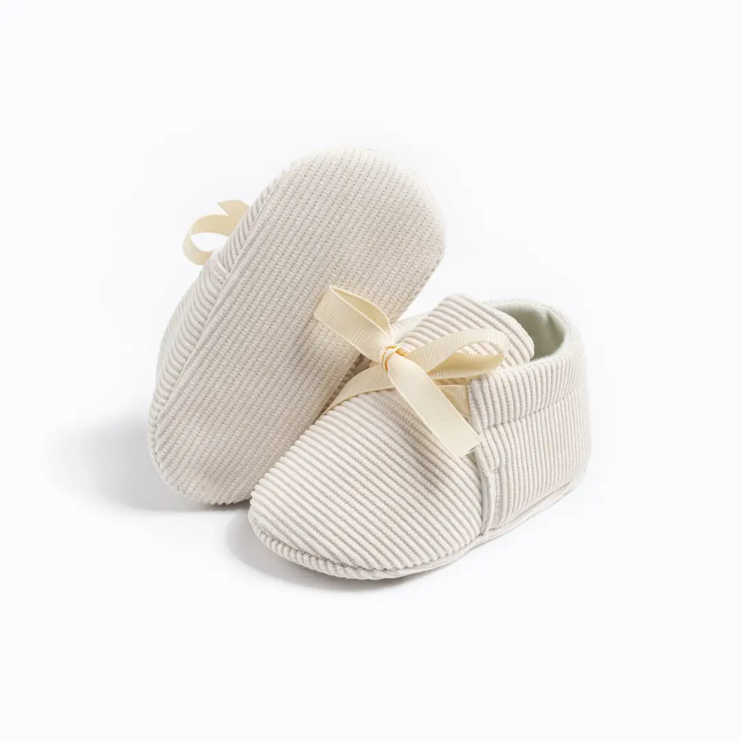 Cross-border new 0-1 year old baby shoes striped beanshoes casual shoes non-slip baby shoes — feature 14