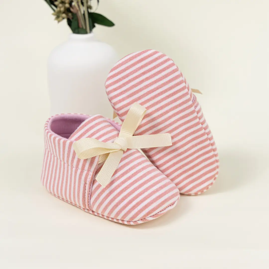 Cross-border new 0-1 year old baby shoes striped beanshoes casual shoes non-slip baby shoes — feature 16