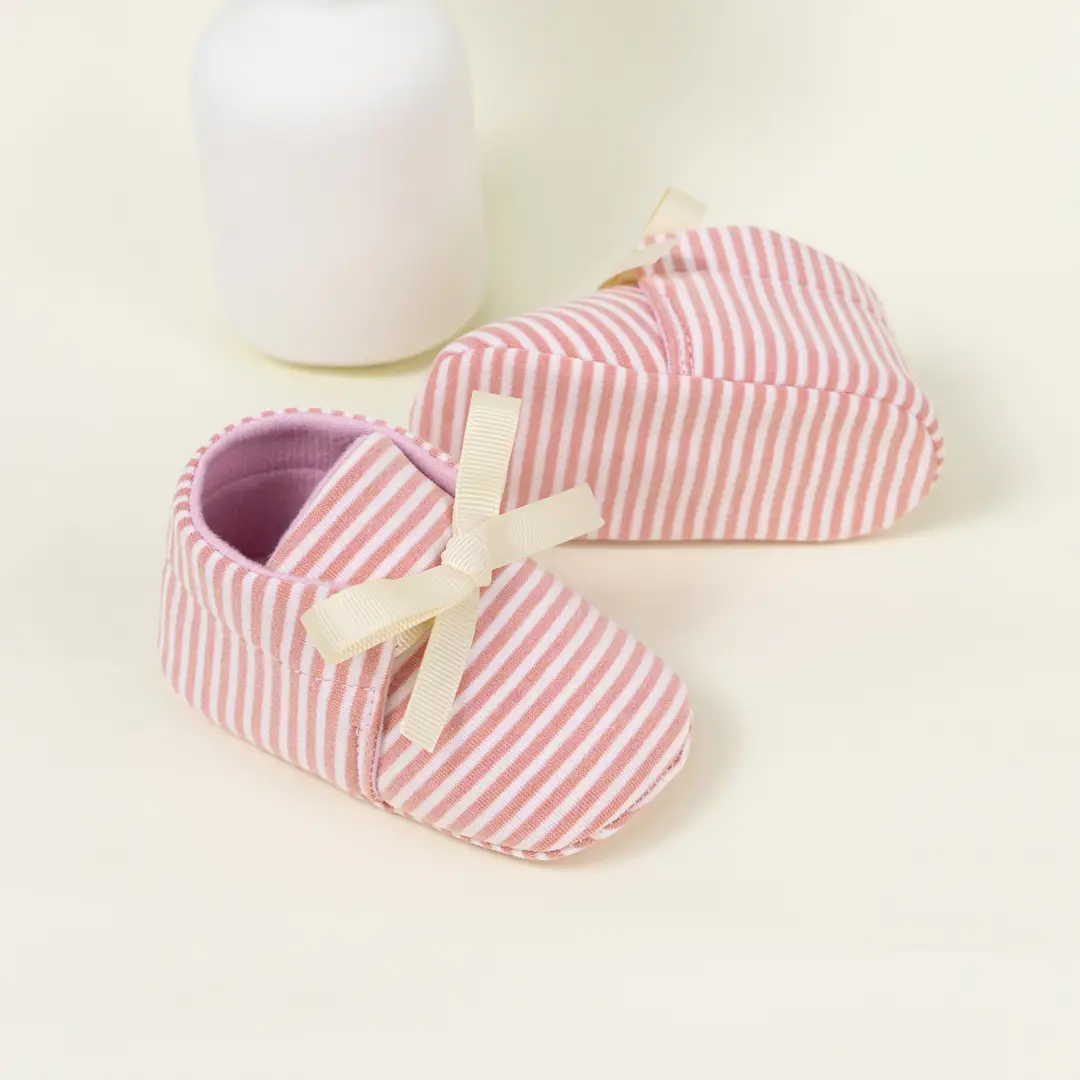 Cross-border new 0-1 year old baby shoes striped beanshoes casual shoes non-slip baby shoes — feature 17