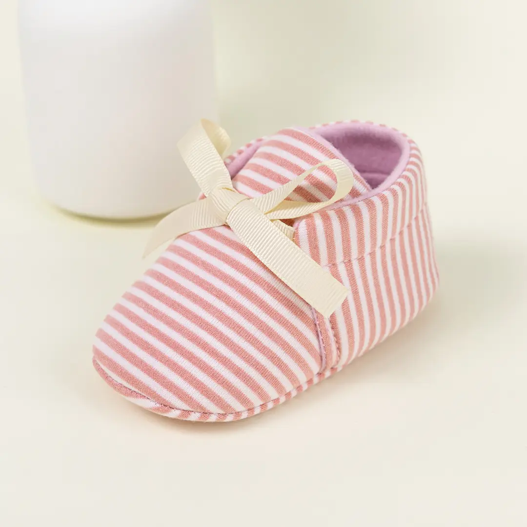 Cross-border new 0-1 year old baby shoes striped beanshoes casual shoes non-slip baby shoes — feature 18