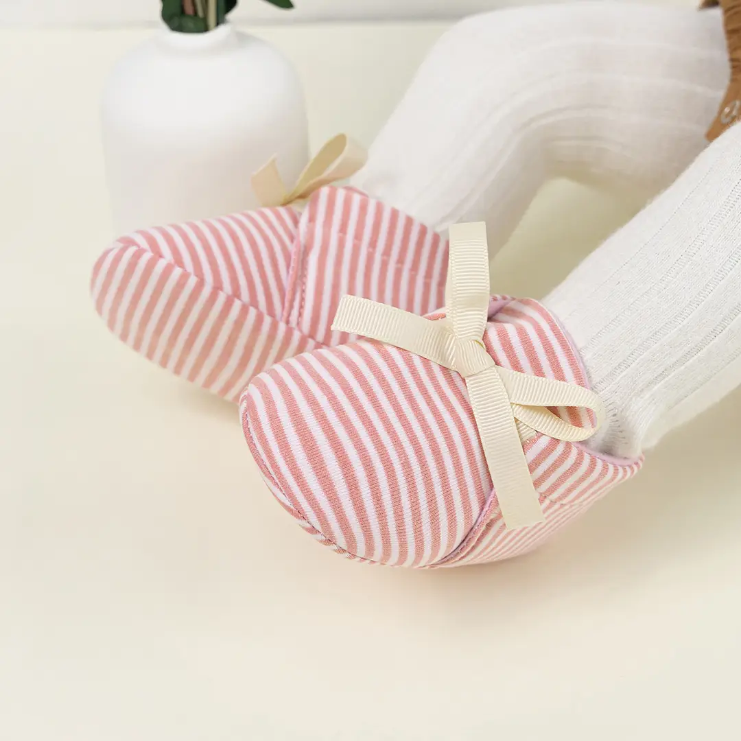 Cross-border new 0-1 year old baby shoes striped beanshoes casual shoes non-slip baby shoes — feature 19