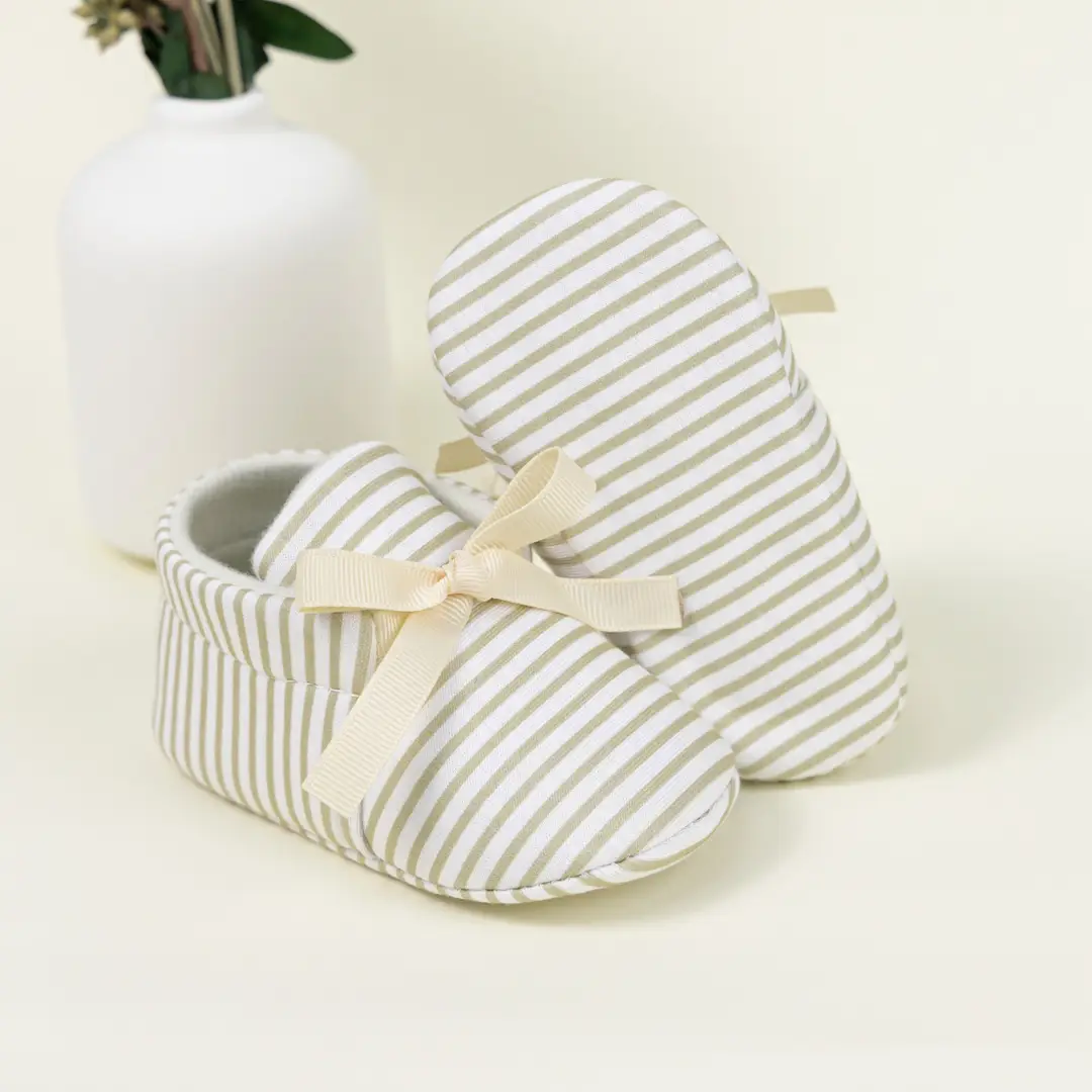 Cross-border new 0-1 year old baby shoes striped beanshoes casual shoes non-slip baby shoes — feature 22