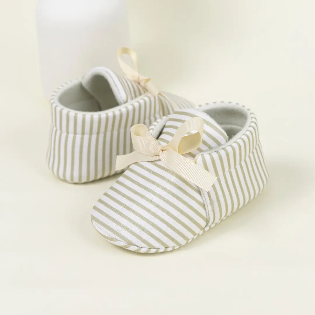 Cross-border new 0-1 year old baby shoes striped beanshoes casual shoes non-slip baby shoes — feature 23