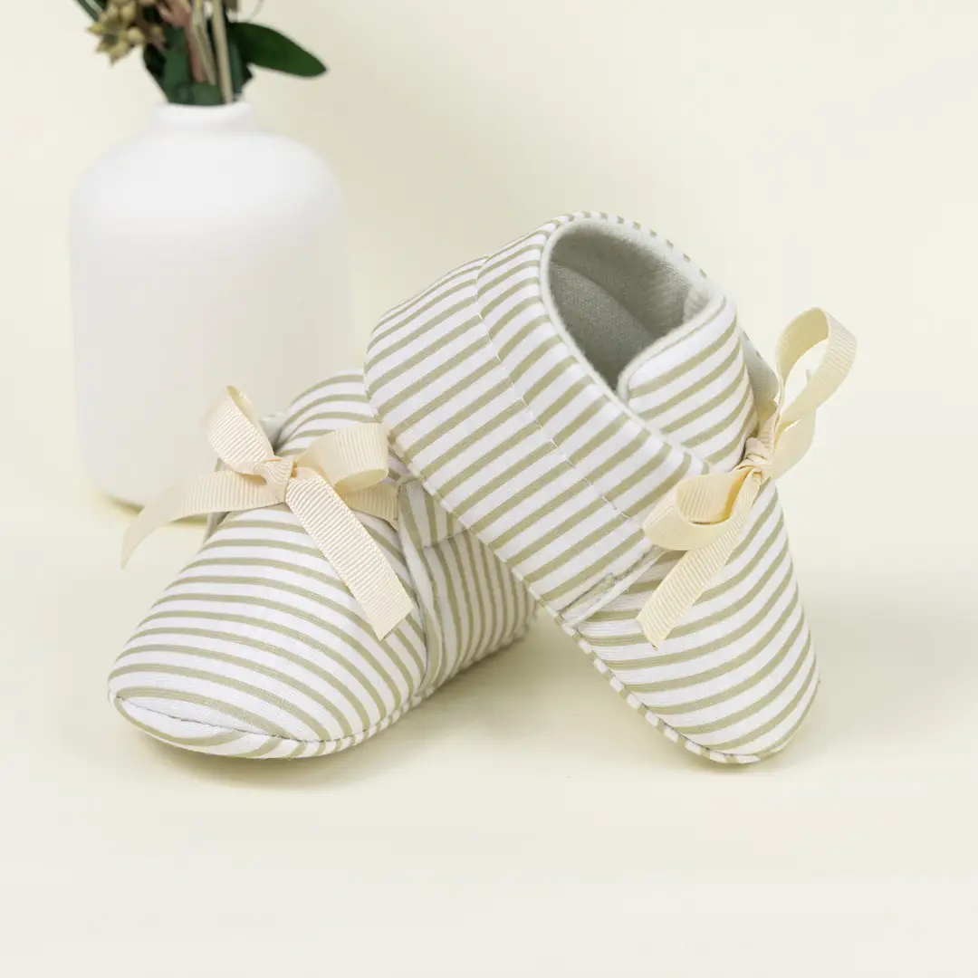 Cross-border new 0-1 year old baby shoes striped beanshoes casual shoes non-slip baby shoes — feature 24