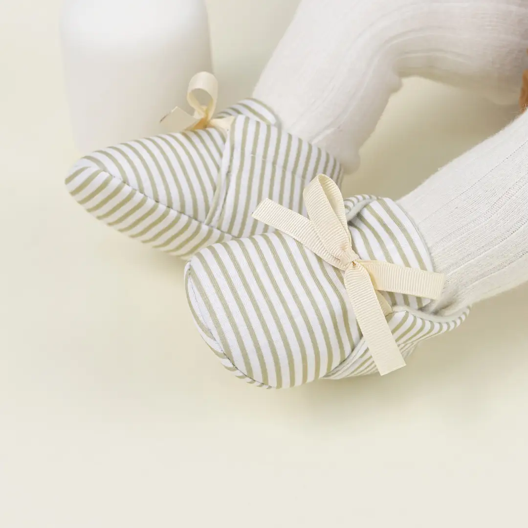 Cross-border new 0-1 year old baby shoes striped beanshoes casual shoes non-slip baby shoes — feature 27