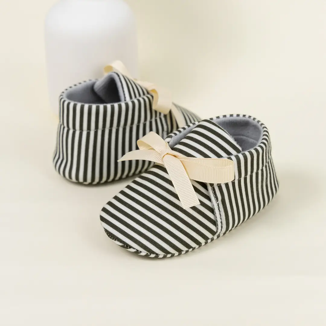 Cross-border new 0-1 year old baby shoes striped beanshoes casual shoes non-slip baby shoes — feature 37