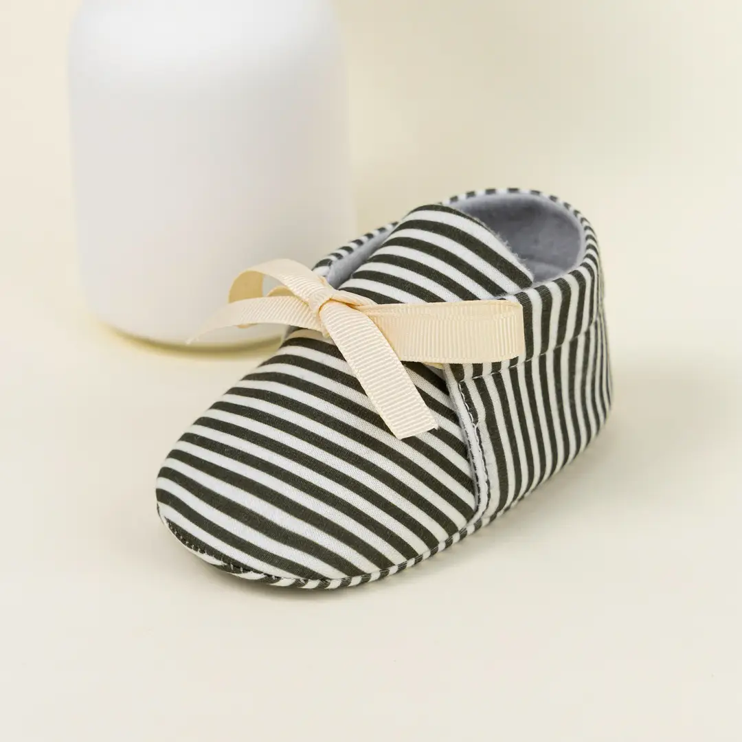 Cross-border new 0-1 year old baby shoes striped beanshoes casual shoes non-slip baby shoes — feature 39