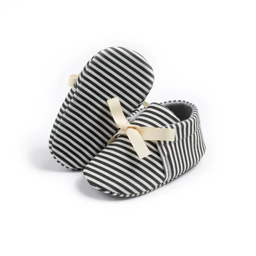 Cross-border new 0-1 year old baby shoes striped beanshoes casual shoes non-slip baby shoes — feature 41