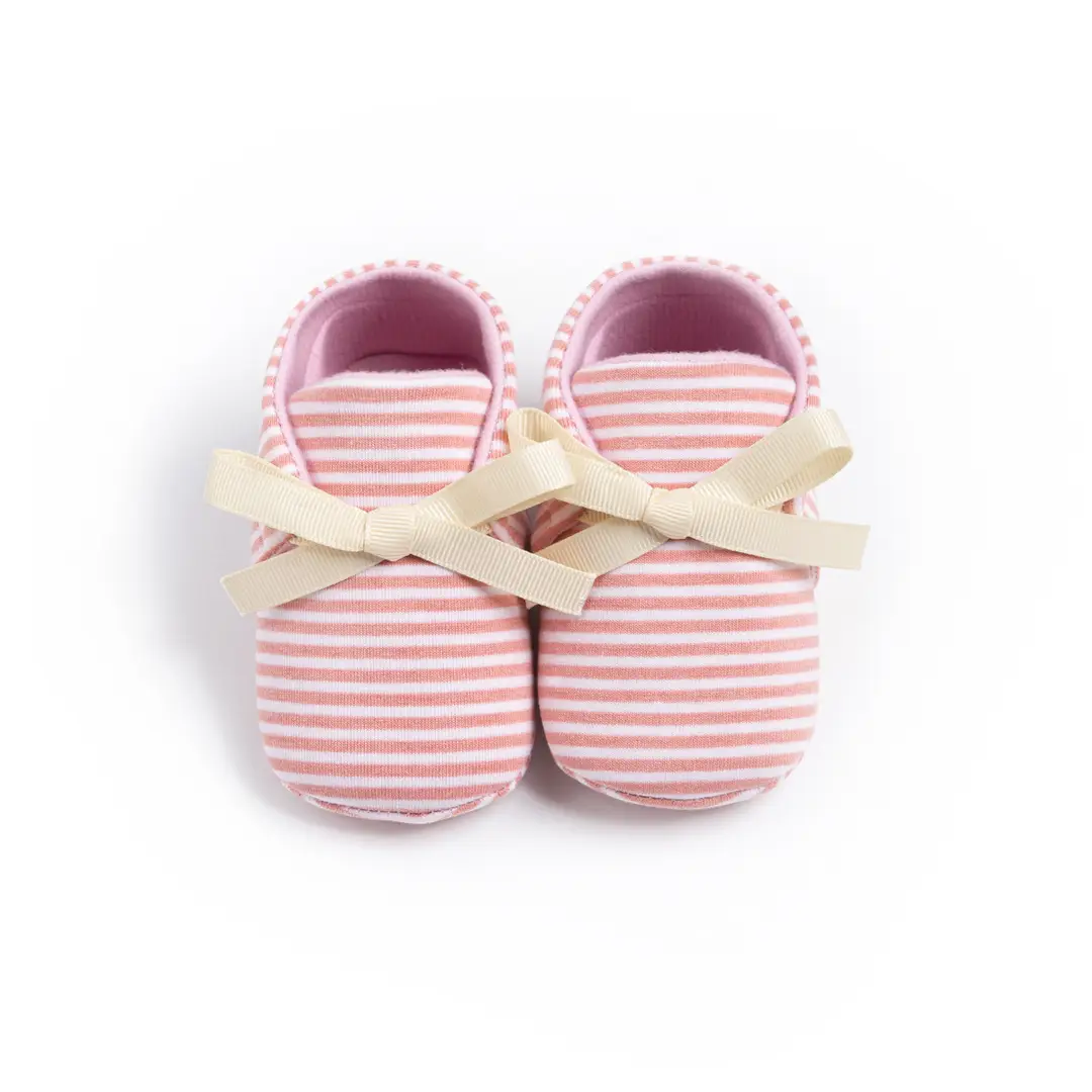 Cross-border new 0-1 year old baby shoes striped beanshoes casual shoes non-slip baby shoes - Image 4