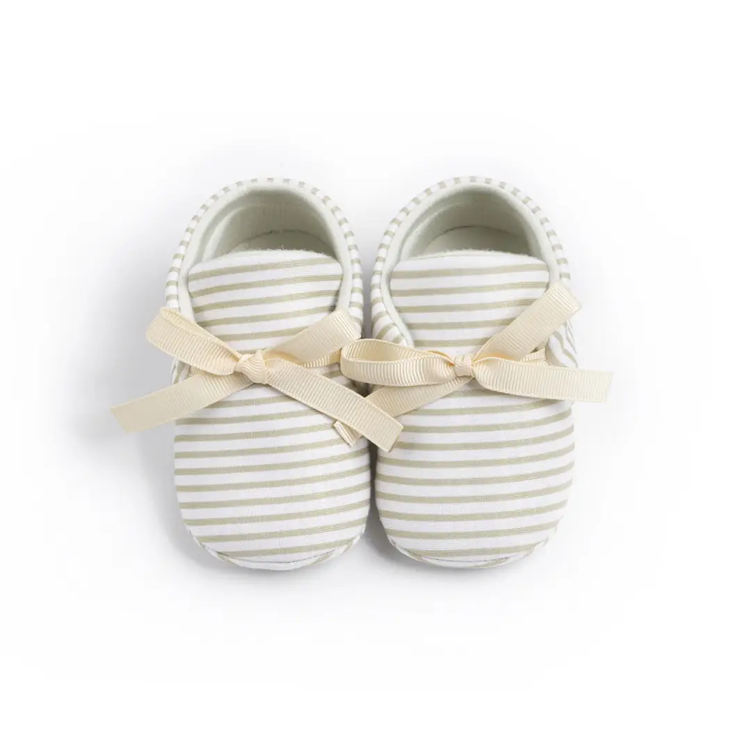 Cross-border new 0-1 year old baby shoes striped beanshoes casual shoes non-slip baby shoes - Image 6