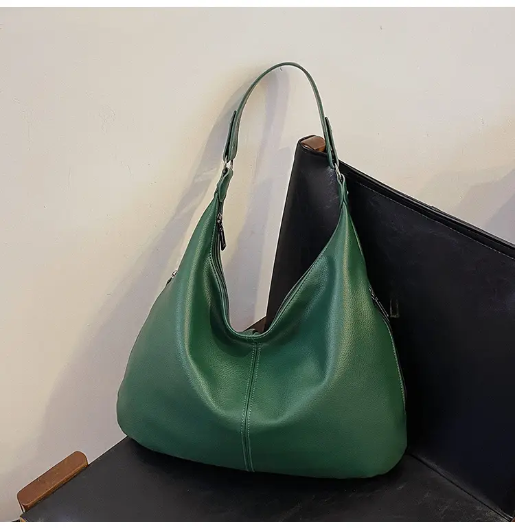 Brown Leather Shoulder Bag for Women, Large Capacity, 2026 — feature 37