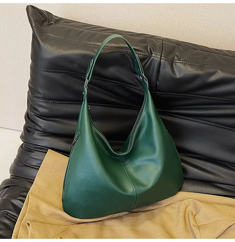 Brown Leather Shoulder Bag for Women, Large Capacity, 2026 — feature 43