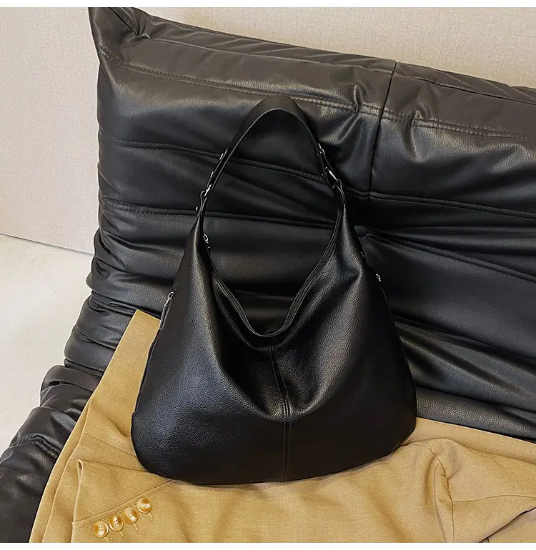 Brown Leather Shoulder Bag for Women, Large Capacity, 2026 — feature 47