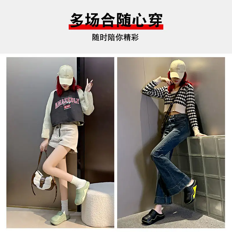 Cotton Slippers for Women in Autumn and Winter New Men's Home Eva Thick-Soled Cotton Slippers Warm Fleece-Lined Outer Cotton Shoes Wholesale — feature 11