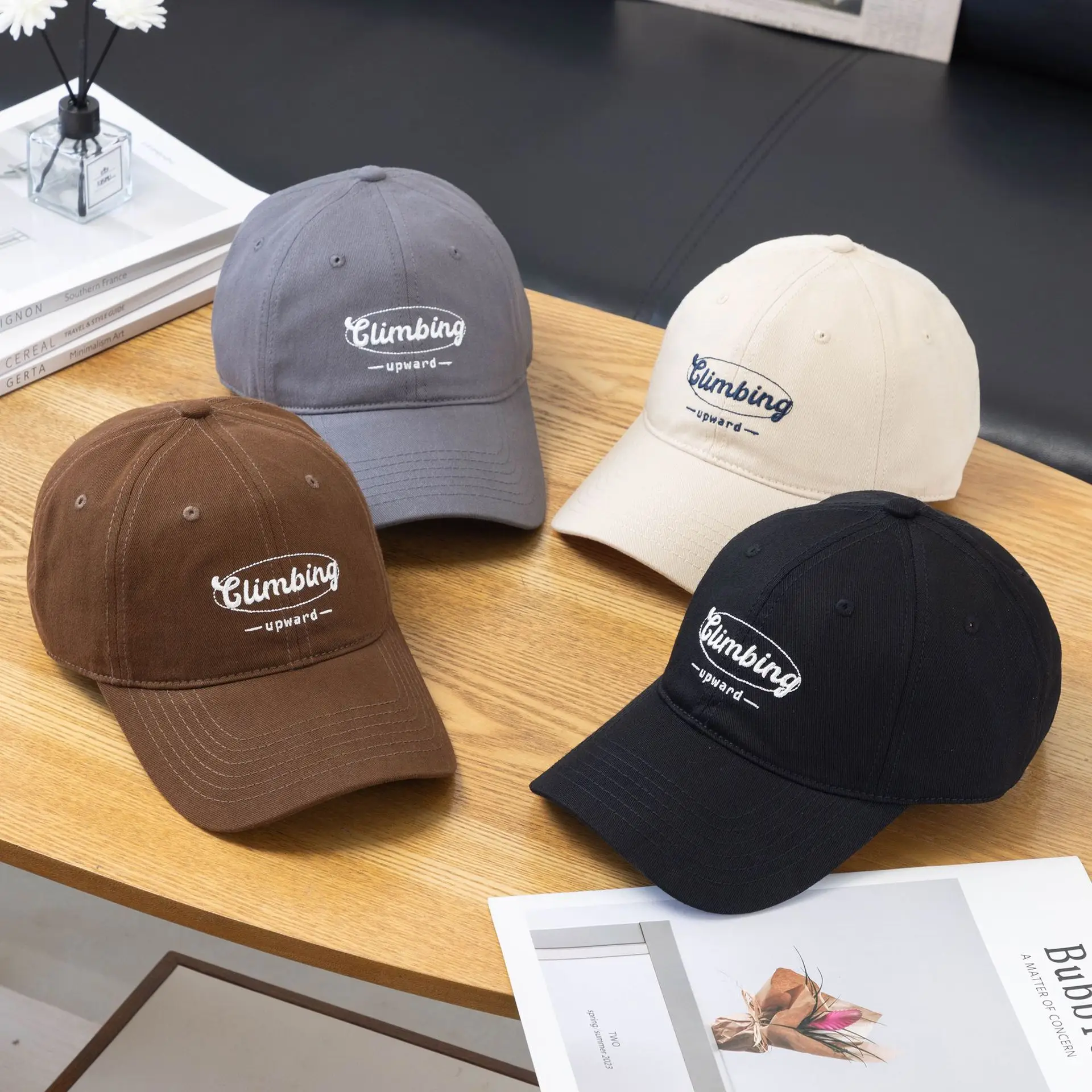 Men Baseball Cap Timing Embroidered Beige - Image 10