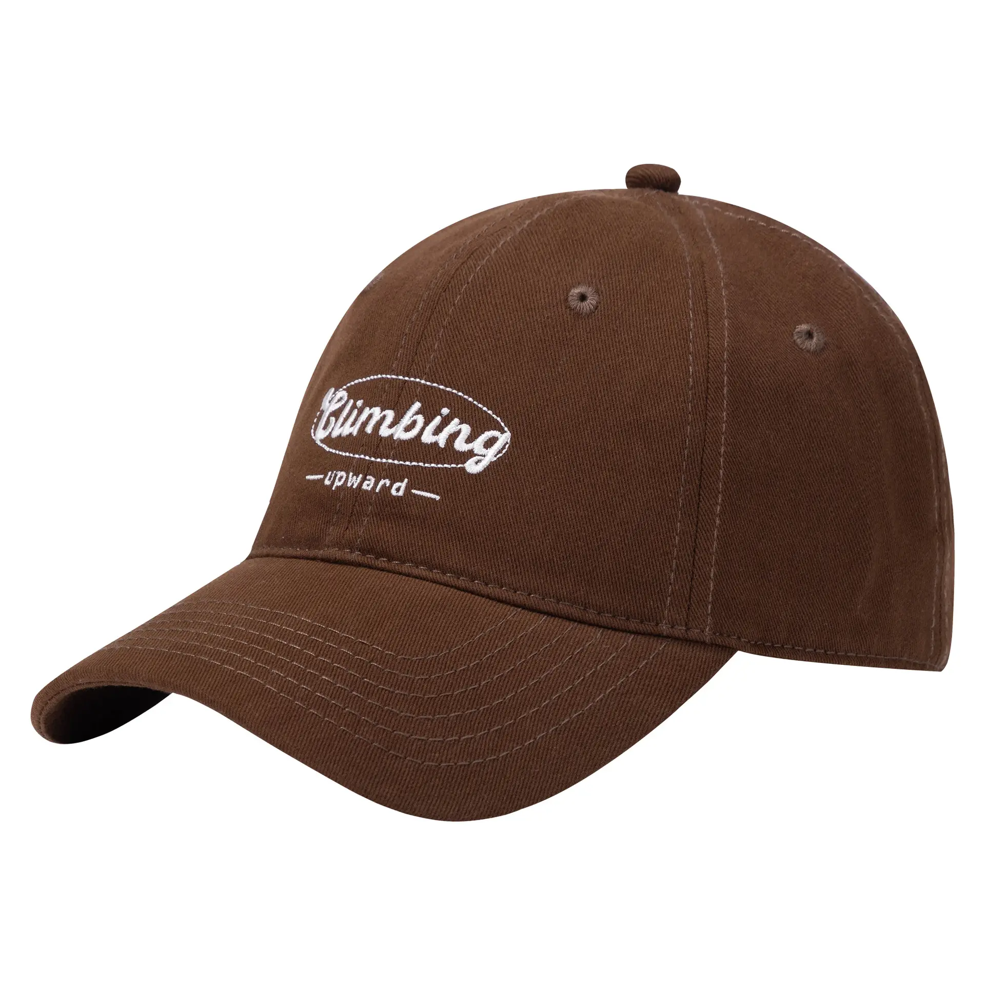 Men Baseball Cap Timing Embroidered Beige - Image 7