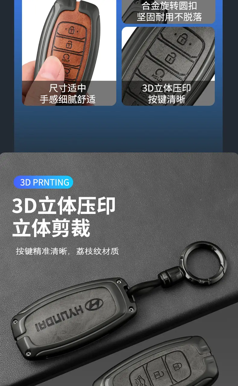 Suitable for Beijing Hyundai Leading Key Set ix35 Langxing Name Figure ix25 Yuedong Rena Elantra Keychain — feature 4