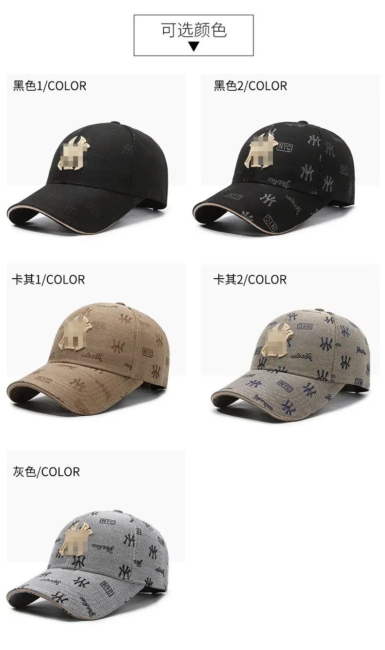 Korean Style Black Yankees Cap for Men Women — feature 3