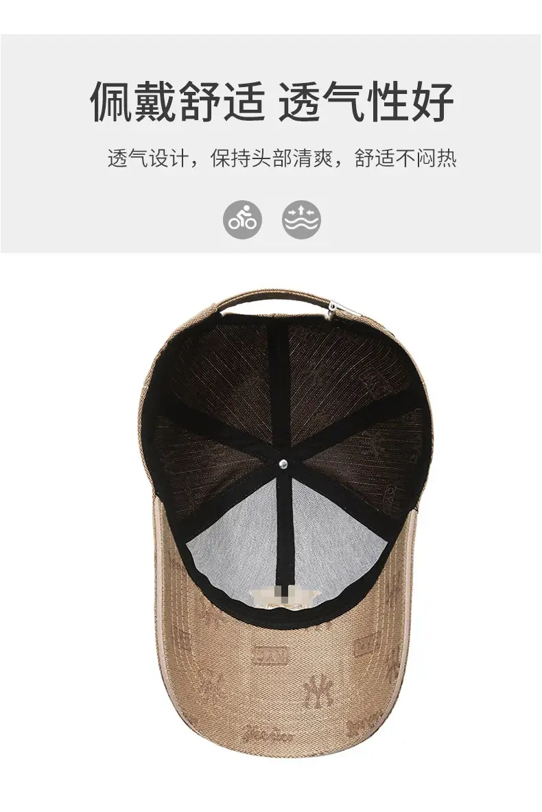 Korean Style Black Yankees Cap for Men Women — feature 7