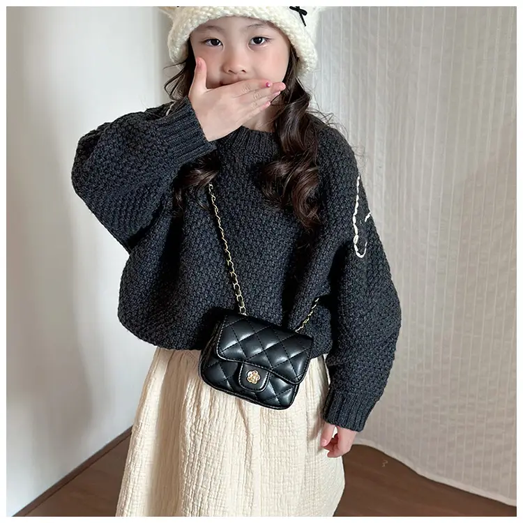 Pink Quilted Crossbody Bag with Gold Chain — feature 16