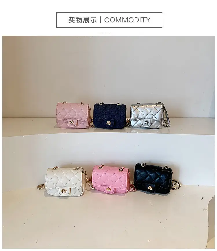 Pink Quilted Crossbody Bag with Gold Chain — feature 18