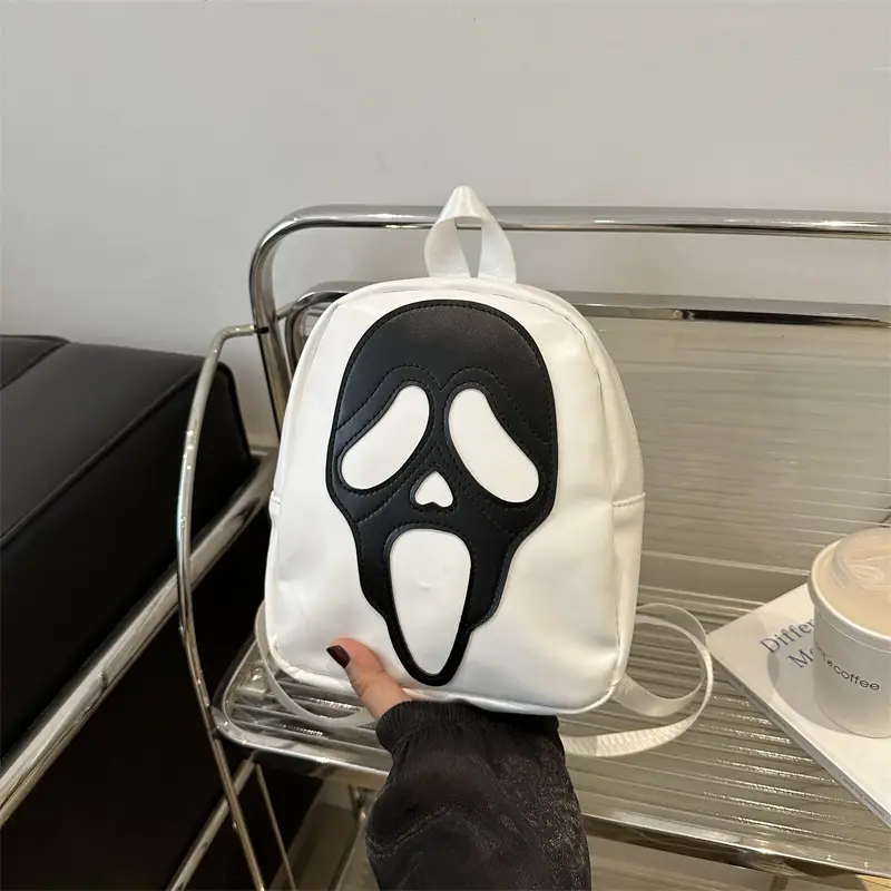 White Korean Ghost Crossbody Bag Mobile Phone Small - Image 4