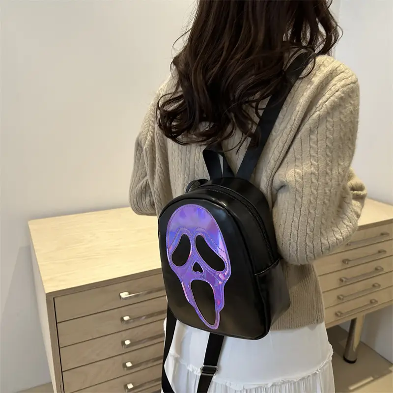 White Korean Ghost Crossbody Bag Mobile Phone Small - Image 7