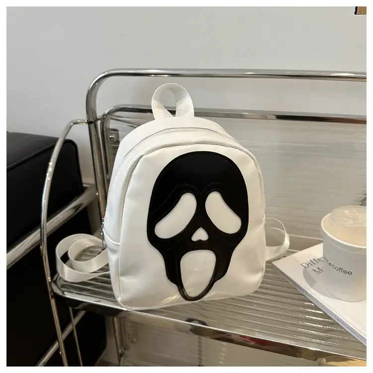 White Korean Ghost Crossbody Bag Mobile Phone Small — feature 12