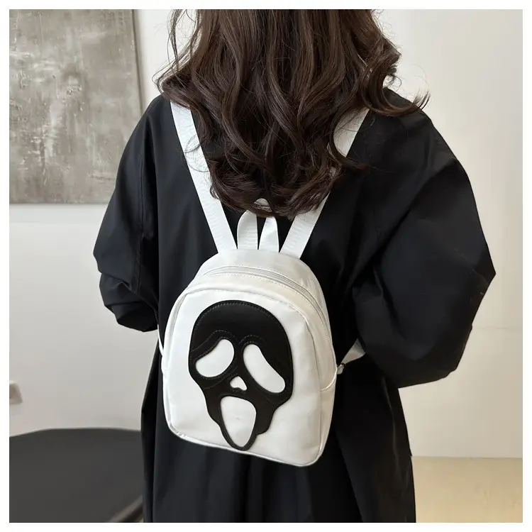 White Korean Ghost Crossbody Bag Mobile Phone Small — feature 14