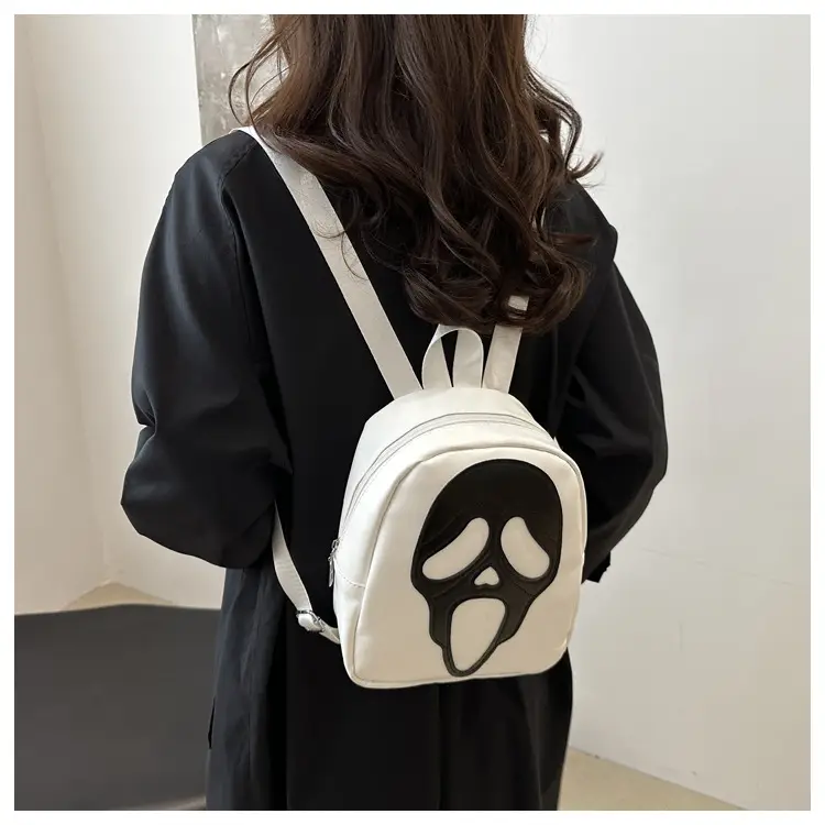 White Korean Ghost Crossbody Bag Mobile Phone Small — feature 15