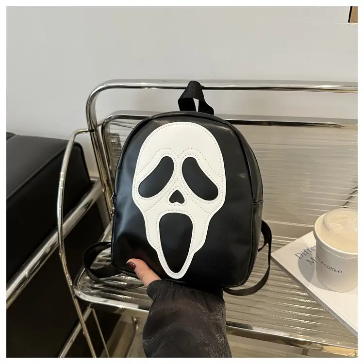 White Korean Ghost Crossbody Bag Mobile Phone Small - Image 2