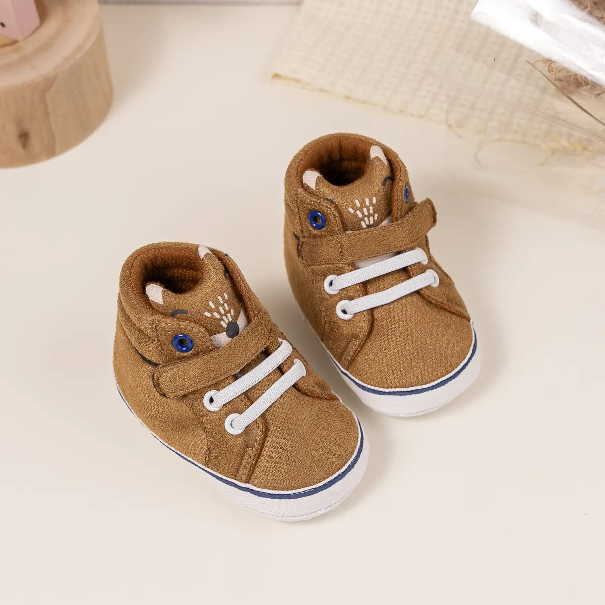 Pink Velvet Velcro Baby Shoes for 0-1 Years — feature 21