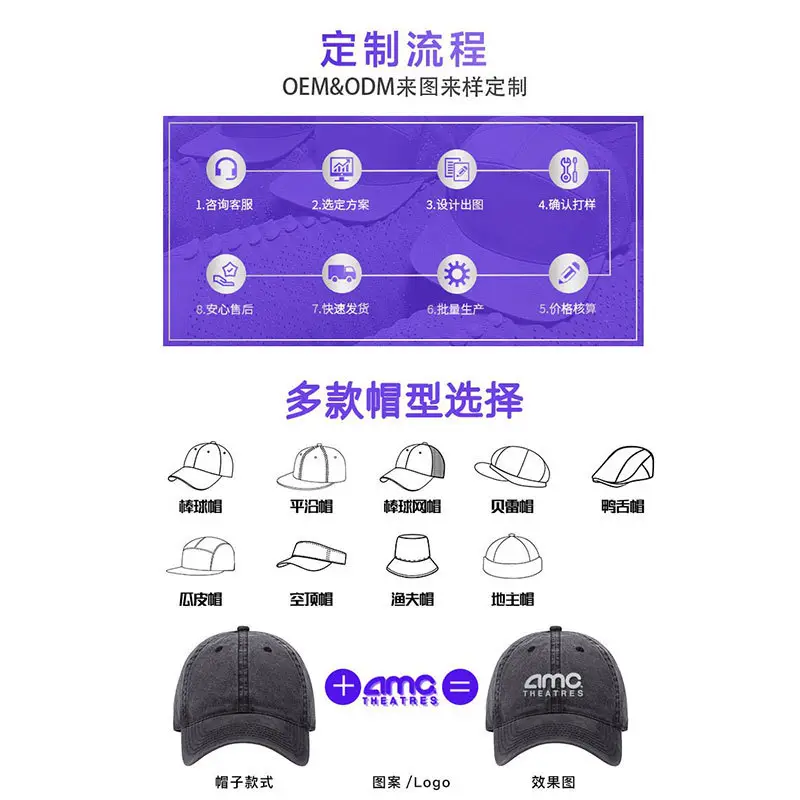 Custom Logo Embroidered Baseball Caps for Men - Image 11